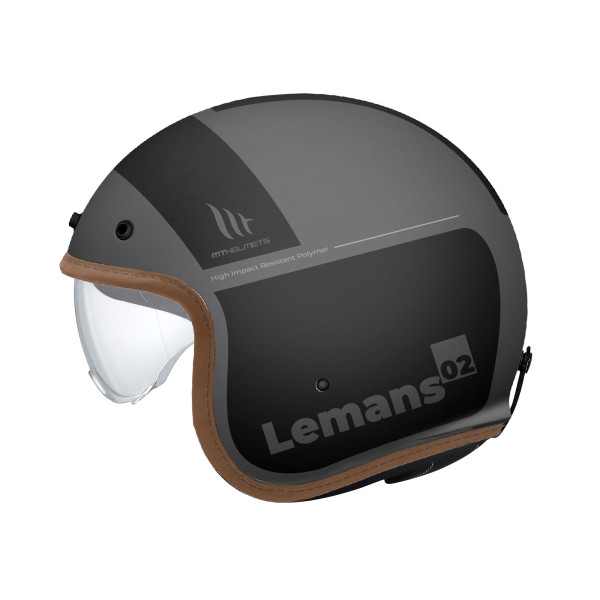 MT Helmets MT Le Mans 2 SV S Quality D1 Matt Black Grey